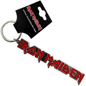 Iron Maiden - Logo With Tails Keychain (Red) i gruppen VI TIPSAR / Nyinkommet Merch / Juni hos Bengans Skivbutik AB (1129670)