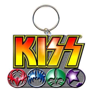 KISS - Standard Keychain: Logo & Icons i gruppen MERCHANDISE / Merch / Hårdrock hos Bengans Skivbutik AB (115747)