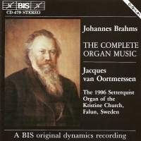 Brahms Johannes - Complete Organ Music i gruppen VI TIPSAR / Julklappstips CD hos Bengans Skivbutik AB (2006648)