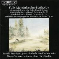 Mendelssohn Felix - Violin/Piano Conc Rondo i gruppen VI TIPSAR / Julklappstips CD hos Bengans Skivbutik AB (2006902)