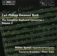 Bach Carl Philipp Emanuel - Keyb Concertos Vol 4 i gruppen VI TIPSAR / Julklappstips CD hos Bengans Skivbutik AB (2006912)