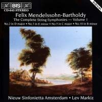 Mendelssohn Felix - Complete String Symphony Vol 1 i gruppen VI TIPSAR / Julklappstips CD hos Bengans Skivbutik AB (2006935)