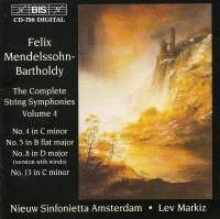 Mendelssohn Felix - Complete String Symphony Vol 4 i gruppen VI TIPSAR / Julklappstips CD hos Bengans Skivbutik AB (2007195)