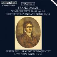 Danzi Franz - Wind Quintets Vol 3 i gruppen VI TIPSAR / Julklappstips CD hos Bengans Skivbutik AB (2007363)