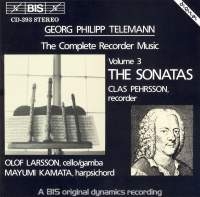 Telemann Georg Philipp - Complete Recorder Music Vol3 i gruppen Externt_Lager / Naxoslager hos Bengans Skivbutik AB (2007396)