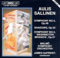 Sallinen Aulis - Symphony 4/5 /Shadows Op52 i gruppen VI TIPSAR / Julklappstips CD hos Bengans Skivbutik AB (2008352)