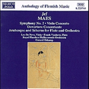 Maes Jef - Symphony 2 Vla Conc i gruppen VI TIPSAR / Julklappstips CD hos Bengans Skivbutik AB (2008776)