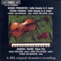 Prokofiev Sergey - Cello Sonatas/Franck/Faure i gruppen VI TIPSAR / Julklappstips CD hos Bengans Skivbutik AB (2009260)