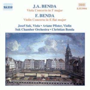Benda J/Benda F - Viola & Violin Concertos i gruppen Externt_Lager / Naxoslager hos Bengans Skivbutik AB (2010885)