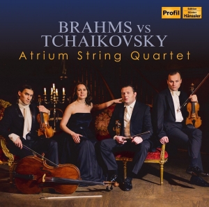 Atrium String Quartet - Brahms Vs. Tchaikovsky i gruppen VI TIPSAR / Julklappstips CD hos Bengans Skivbutik AB (2109783)