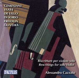 Alessandro Cazzato - Rewritings For Solo Violin i gruppen Externt_Lager / Naxoslager hos Bengans Skivbutik AB (2109800)