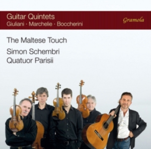 Quatuor Parisii Simon Schembri - The Maltese Touch - Guitar Quintets i gruppen Externt_Lager / Naxoslager hos Bengans Skivbutik AB (2298908)
