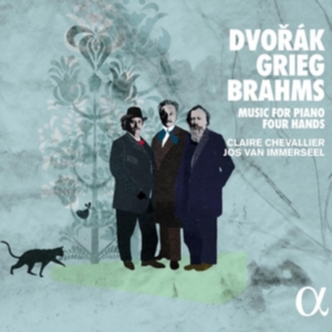 Brahms Johannes Dvorák Antonin - Music For Piano Four Hands i gruppen Externt_Lager / Naxoslager hos Bengans Skivbutik AB (2482666)