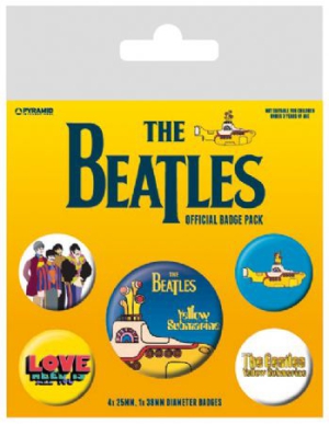 The Beatles - The Beatles (Yellow Submarine) Badge Pac i gruppen ÖVRIGT / MK Test 7 hos Bengans Skivbutik AB (2988074)