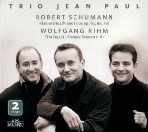 Trio Jean Paul - Schumann/Rihm: Klaviertrios i gruppen CD / Pop hos Bengans Skivbutik AB (3042938)