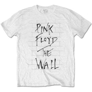 Pink Floyd - The Wall & Logo (Medium) Unisex T-Shirt i gruppen MERCHANDISE / T-shirt / Pop-Rock hos Bengans Skivbutik AB (3355640r)