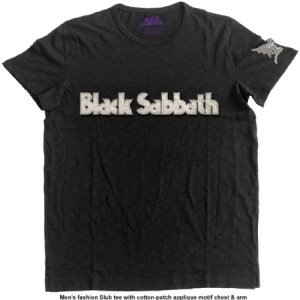 Black Sabbath - T-shirt Logo & Daemon (Applique Motifs) (M) i gruppen ÖVRIGT / MK Test 6 hos Bengans Skivbutik AB (3368827)