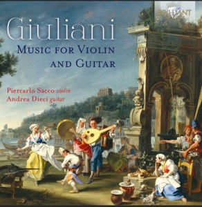Giuliani Mauro - Music For Violin And Guitar i gruppen Externt_Lager / Naxoslager hos Bengans Skivbutik AB (3637459)