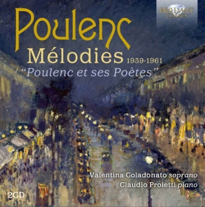 Poulenc Francis - Melodies 1939-1961 i gruppen Externt_Lager / Naxoslager hos Bengans Skivbutik AB (3650852)