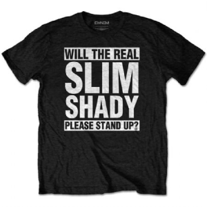 Eminem - Eminem Unisex Tee: The Real Slim Shady i gruppen ÖVRIGT / MK Test 6 hos Bengans Skivbutik AB (3762836)