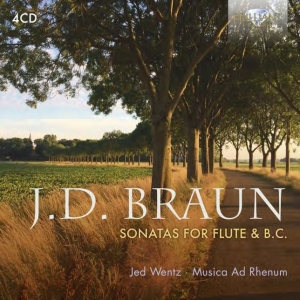 Braun Jean-Daniel - Sonatas For Flute & B.C. (4 Cd) i gruppen Externt_Lager / Naxoslager hos Bengans Skivbutik AB (3778539)