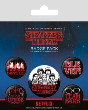 Stranger Things - Badge Pack i gruppen ÖVRIGT / MK Test 7 hos Bengans Skivbutik AB (3778766)