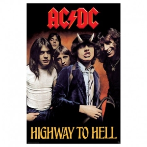 AC/DC - Highway To Hell Poster Poster 91,5x61 i gruppen MERCHANDISE / Merch / Hårdrock hos Bengans Skivbutik AB (3790792)