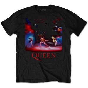 Queen - Live Shot Spotlight Uni Bl T-Shirt i gruppen MERCHANDISE / T-shirt / Pop-Rock hos Bengans Skivbutik AB (3881501r)