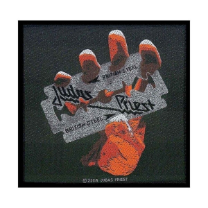 Judas Priest - British Steel Standard Patch i gruppen MERCHANDISE / Tygmärke / Hårdrock hos Bengans Skivbutik AB (3882165)