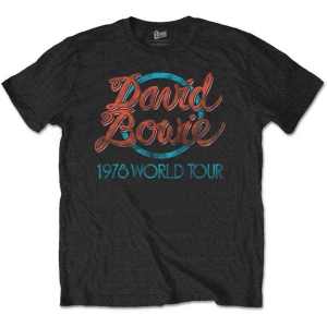 David Bowie - 1978 World Tour Uni Bl i gruppen MERCHANDISE / T-shirt / Pop-Rock hos Bengans Skivbutik AB (3907224r)