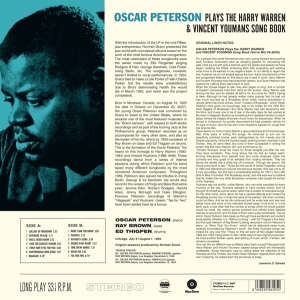 Peterson Oscar - Plays The Harry Warren & Vincent Youmans Song Book i gruppen VINYL / Jazz hos Bengans Skivbutik AB (3922605)