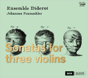 Ensemble Diderot - Sonatas For Three Violins i gruppen CD / Klassiskt,Övrigt hos Bengans Skivbutik AB (3996910)