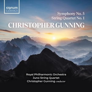 Gunning Christopher - Symphony No. 5 & String Quartet No. i gruppen VI TIPSAR / Julklappstips CD hos Bengans Skivbutik AB (4017843)