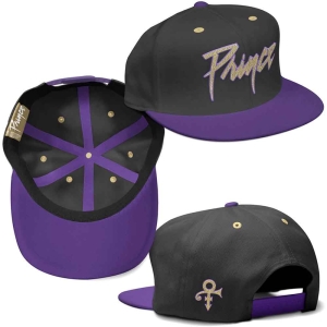 Prince - Gold Logo & Symbol Purp/Bl Snapback C i gruppen MERCHANDISE / Keps / RnB-Soul hos Bengans Skivbutik AB (4086512)