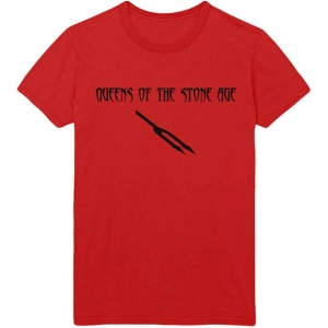 Queens Of The Stone Age - Deaf Songs Uni Red T-Shirt i gruppen MERCHANDISE / T-shirt / Pop-Rock hos Bengans Skivbutik AB (4097080r)