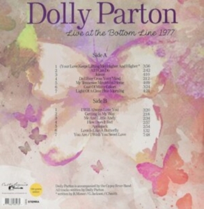 Parton Dolly - Live At The Bottom Line 1977 i gruppen ÖVRIGT / Bevakningsskivor hos Bengans Skivbutik AB (4127031)