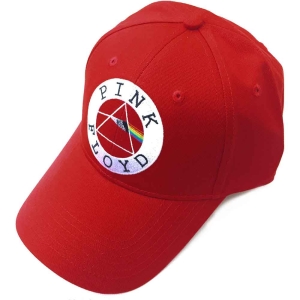 Pink Floyd - Circle Logo Red Baseball C i gruppen MERCHANDISE / Keps / Pop-Rock hos Bengans Skivbutik AB (4130237)