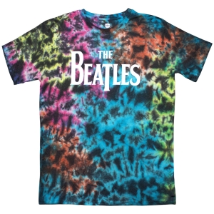 The Beatles - Drop T Logo Uni Grey Dip-Dye i gruppen MERCHANDISE / T-shirt / Pop-Rock hos Bengans Skivbutik AB (4140405r)