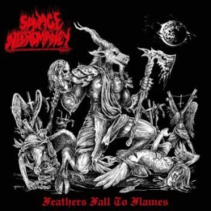 Savage Necromancy - Feathers Fall To Flames (Blood Red) i gruppen VINYL / Hårdrock/ Heavy metal hos Bengans Skivbutik AB (4141963)