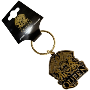Queen - Gold Crest Keychain i gruppen MERCHANDISE / Nyckelring / Pop-Rock hos Bengans Skivbutik AB (4168463)