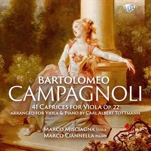 Campagnoli Bartolomeo - 41 Caprices For Viola, Op.22, Arran i gruppen CD / Klassiskt hos Bengans Skivbutik AB (4196906)