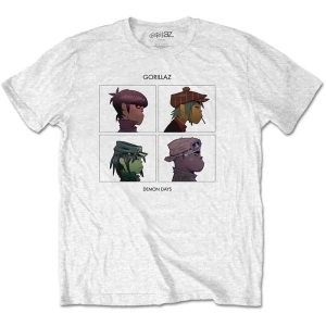 Gorillaz - Demon Days Uni Wht T-Shirt i gruppen MERCHANDISE / T-shirt / Nyheter / Pop-Rock hos Bengans Skivbutik AB (4212485r)