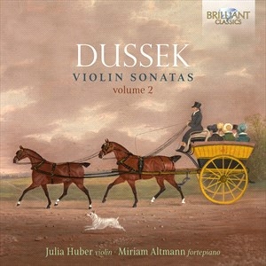 Dussek Johann Ladislaus - Violin Sonatas, Vol. 2 i gruppen Externt_Lager / Naxoslager hos Bengans Skivbutik AB (4216583)