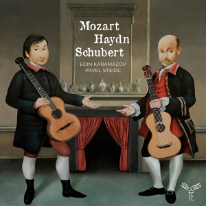 Edin & Pavel Steidl Karamazov - Mozart Haydn Schubert (Arr. For 2 Guitars) i gruppen CD / Klassiskt,Övrigt hos Bengans Skivbutik AB (4216842)