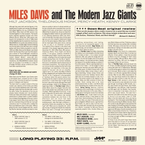 Miles Davis - And The Modern Jazz Giants i gruppen VI TIPSAR / Julklappstips Vinyl hos Bengans Skivbutik AB (4219777)