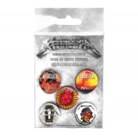 Metallica - Button Badge Set Albums 1996-2016 i gruppen MERCHANDISE / Merch / Hårdrock hos Bengans Skivbutik AB (4231089)