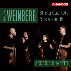 Weinberg Mieczyslaw - String Quartets, Vol. 3 i gruppen VI TIPSAR / Julklappstips CD hos Bengans Skivbutik AB (4233493)