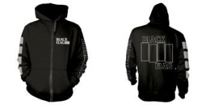 Black Flag - Zip-Hood -  Logo (M) i gruppen MERCHANDISE / Hoodies / Punk hos Bengans Skivbutik AB (4240953)