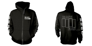 Black Flag - Zip-Hood - Logo (M) i gruppen MERCHANDISE / Hoodies / Punk hos Bengans Skivbutik AB (4240953)