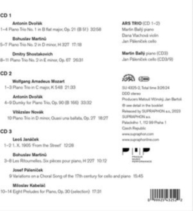 Ars Trio & Martin Bally - Dvorak, Novak, Mozart, Martinu, Sho i gruppen CD / Klassiskt hos Bengans Skivbutik AB (4255682)